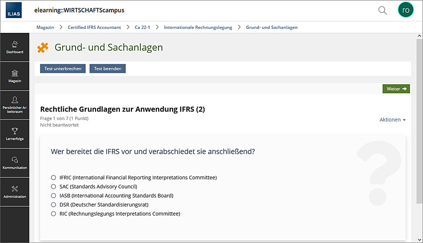 eLearning Fachgebiete