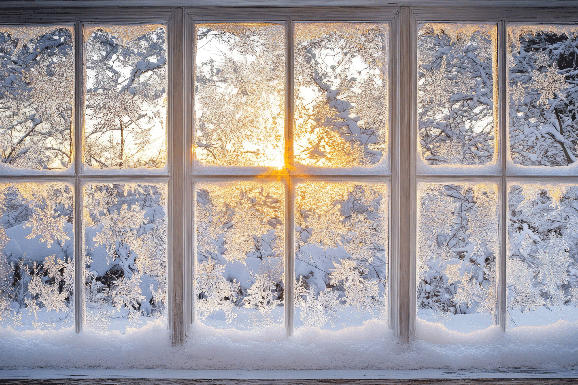 Teddybear mit Geschenkeschlitten im Schnee