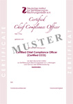 DIZR Zertifikat Certified Chief Compliance Officer