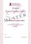 Bild Musterzertifikat Certified Export Compliance Officer DIZR e.V.